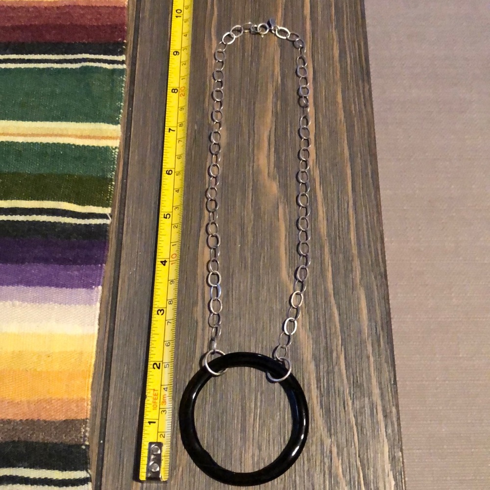 Sterling glass necklace